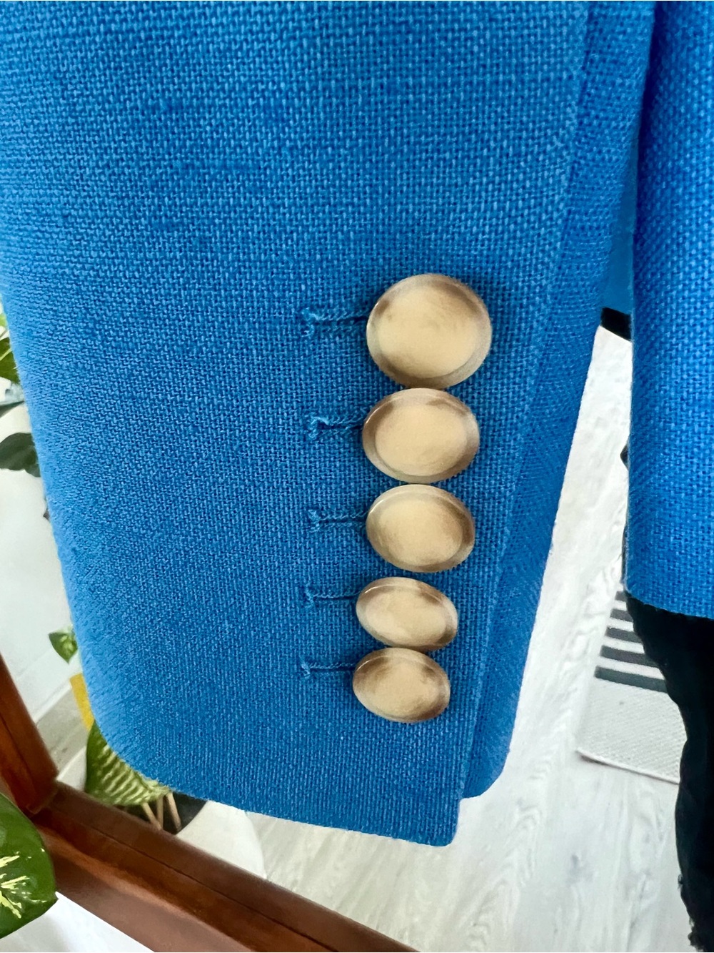 Veronica Beard Azure Blue Miller Dickey Double-Breasted blazer - Picture 14 of 14